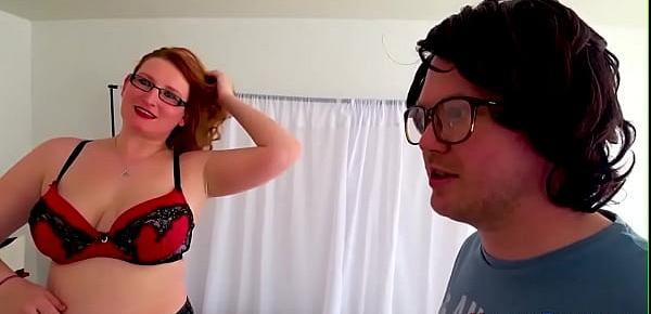Real dork gets blowjob from slut